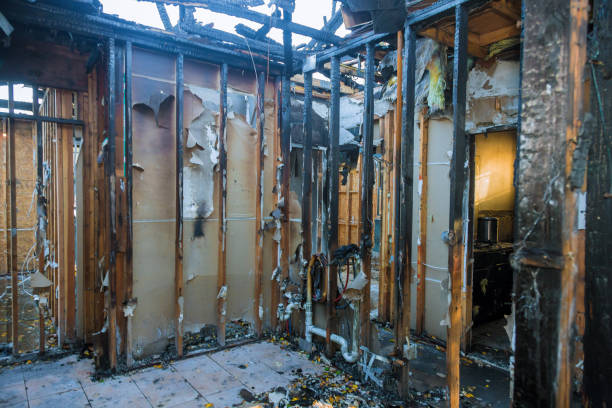Professional Fire Damage Removal technician working in Wheatley Heights, NY